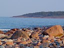 Stranden nedanför Stugorna