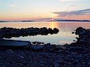 Stranden nedanför Stugorna